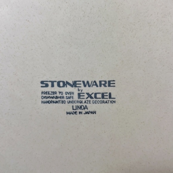 Vintage 70’s Stoneware Excel Linda floral  serving platter - Picture 4 of 5